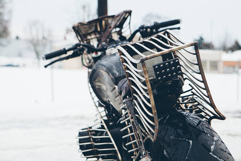 el solitario impostor BMW R nineT custom motorcycle presented at homo faber designboom