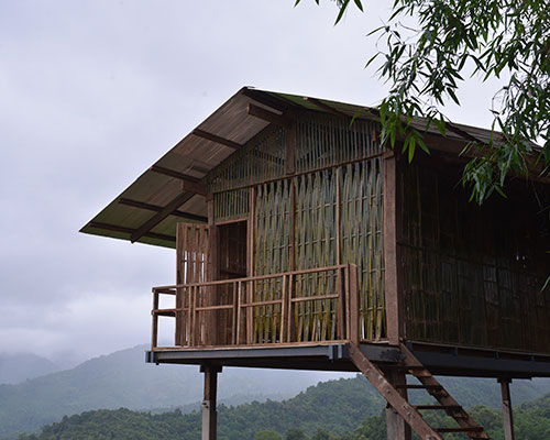 bamboo dormitory in thailand offers access to education for remote students