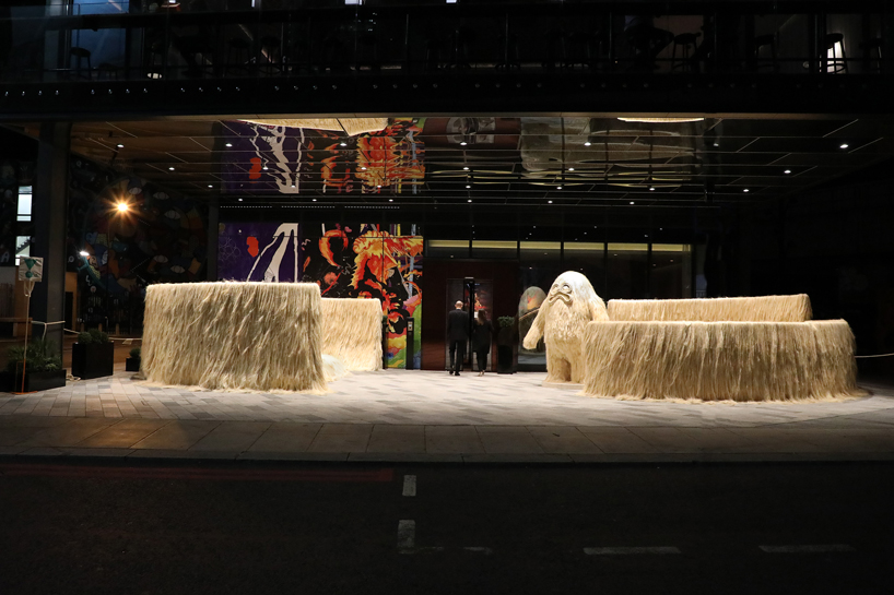 hairy giants protect a mexican oasis in fernando laposse's sisal sanctum for LDF citizenM sisal sanctum