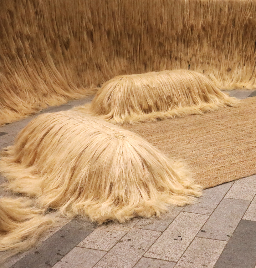 hairy giants protect a mexican oasis in fernando laposse's sisal sanctum for LDF citizenM sisal sanctum
