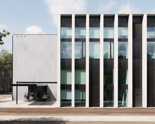 KAAN architecten completes CUBE, a glass and concrete study center for tilburg university
