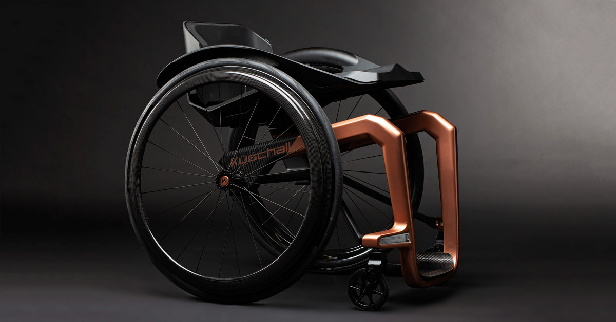 küschall perfects 'world's lightest wheelchair' made from graphene