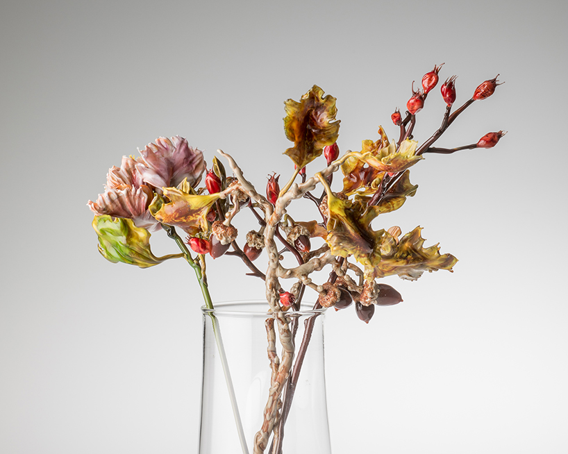 lilla tabasso handmakes glass into flowers of incredible realism designboom