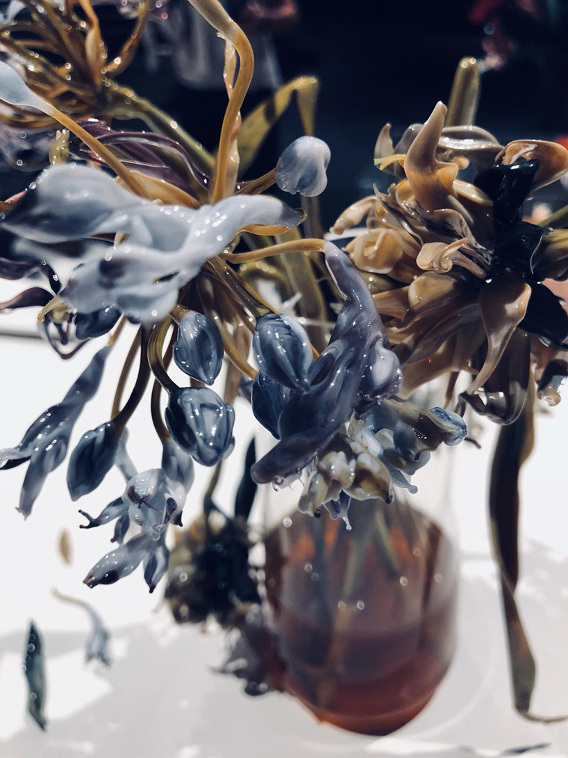 lilla tabasso handmakes glass into flowers of incredible realism designboom
