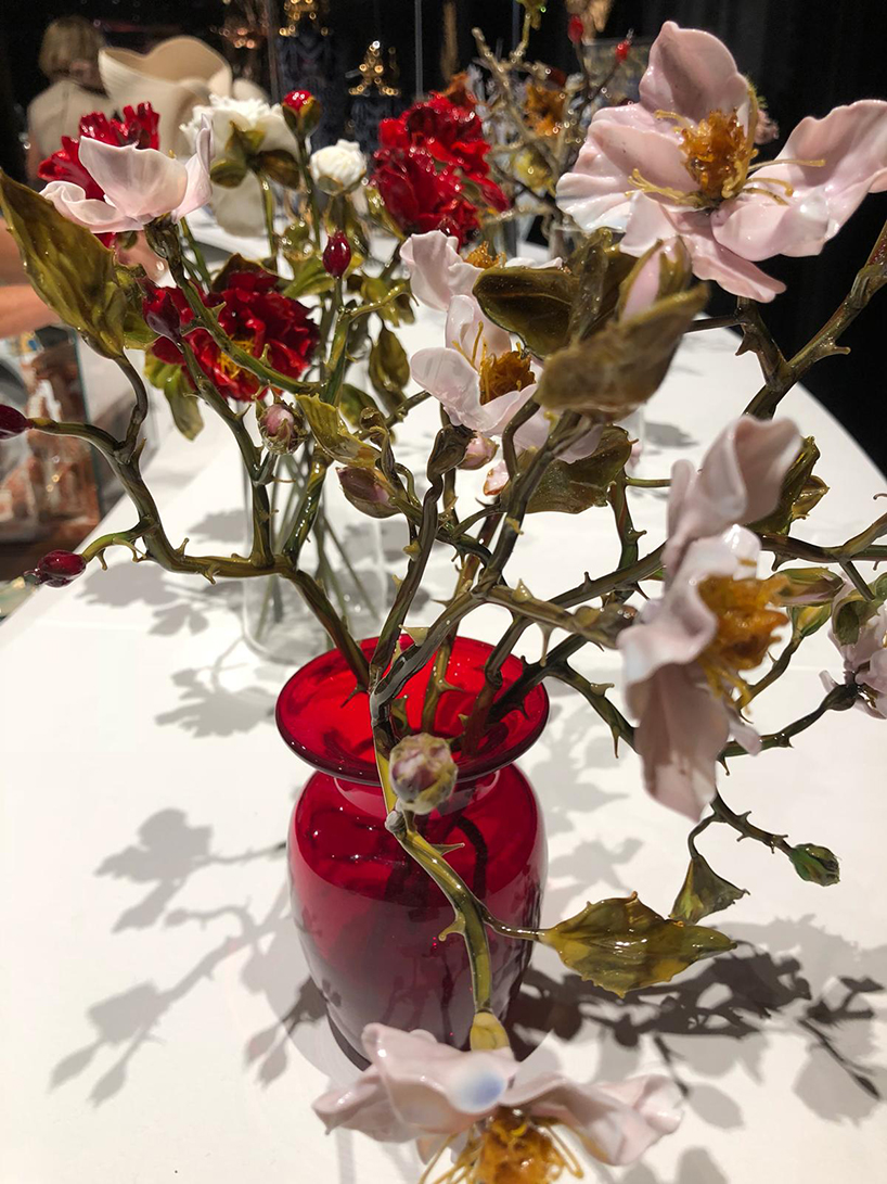 lilla tabasso handmakes glass into flowers of incredible realism designboom