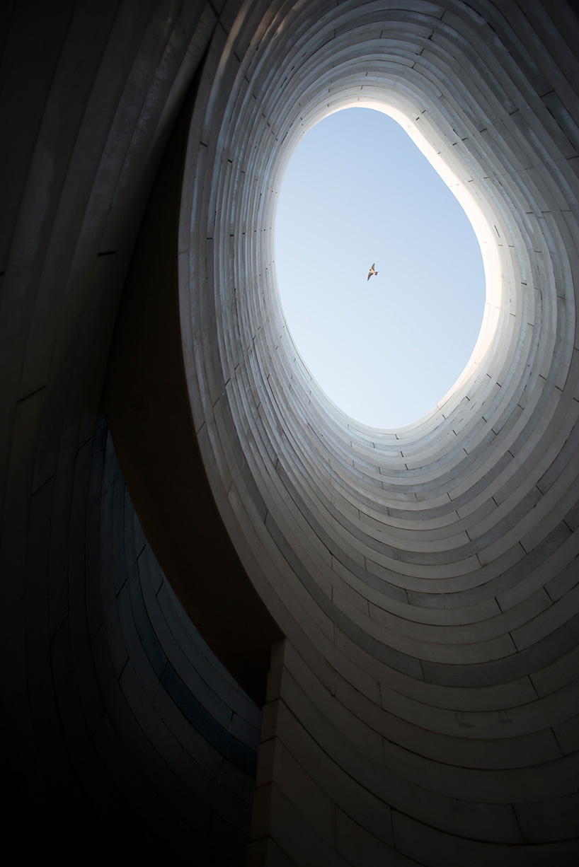 NEXT architects' tower landmark connects geology and history along the dutch landscape designboom