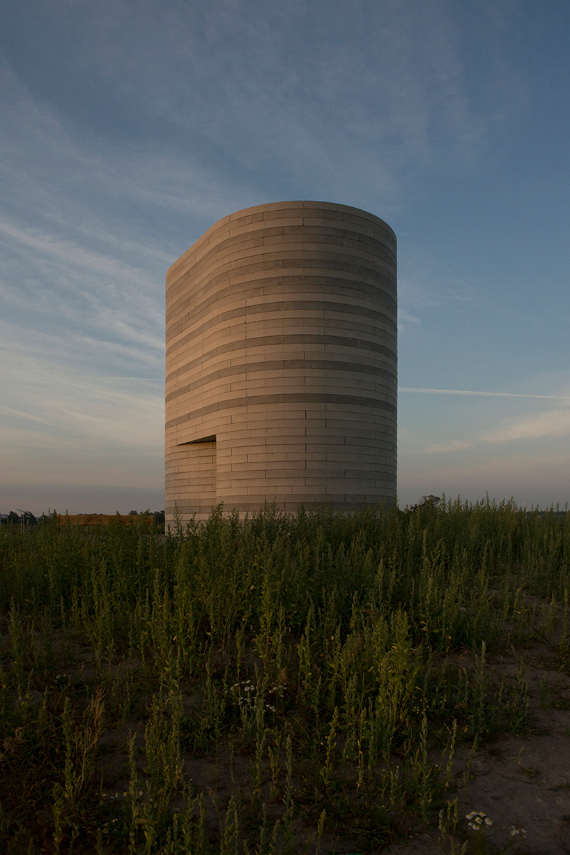NEXT architects' tower landmark connects geology and history along the dutch landscape designboom