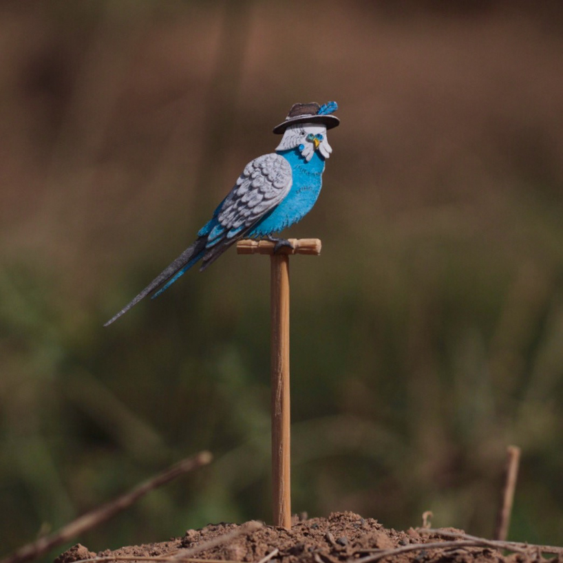 artists embark on 365 day series of intricately paper cut miniature birds