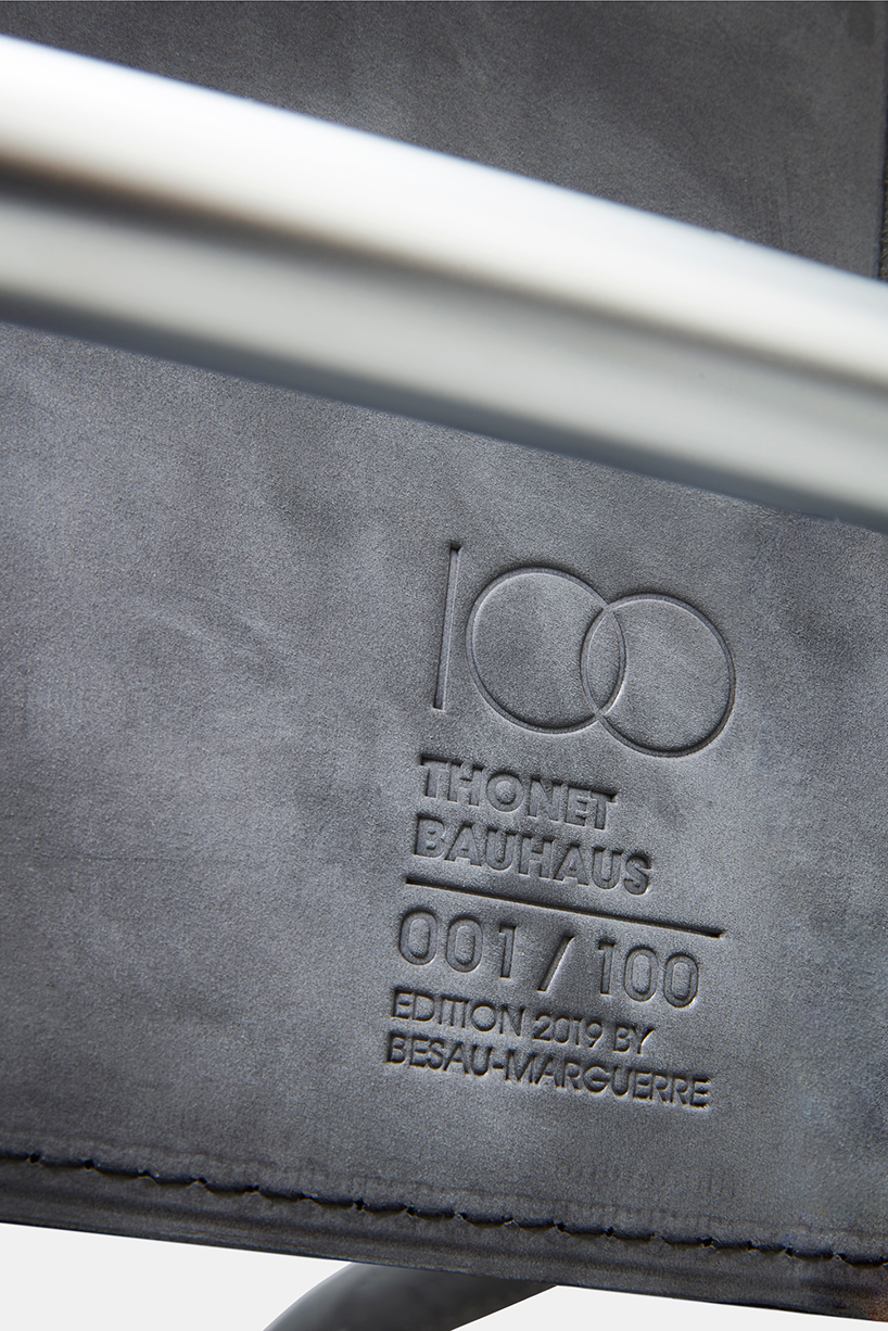 the bauhaus turns 100 and THONET celebrates with a limited edition chair by besau marguerre designboom