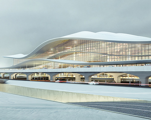 Aedas plans terminal for yantai airport inspired by the region's coastal mountainscape