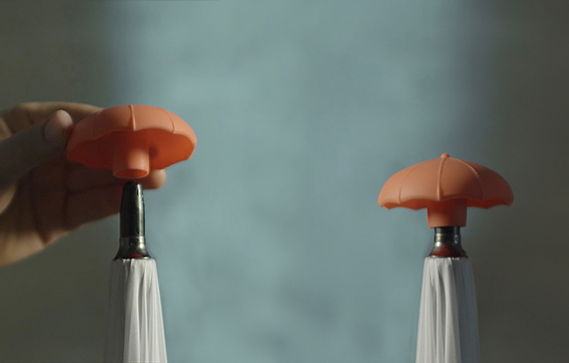 the driptip rain drainer is an umbrella designed for your umbrella