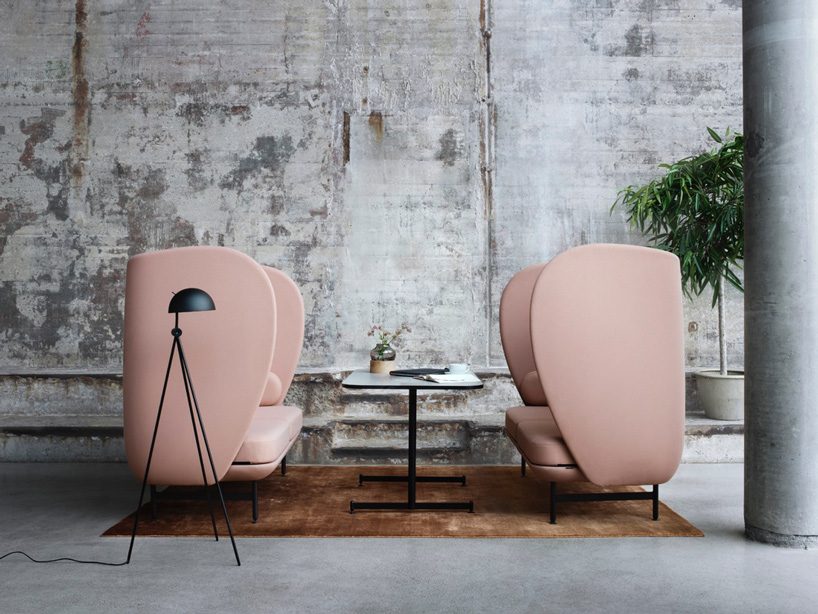 jaime hayon designs plenum, a curvy high-back sofa system for the republic of fritz hansen