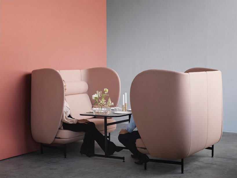 jaime hayon designs plenum, a curvy high-back sofa system for the republic of fritz hansen designboom
