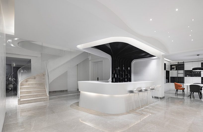 kos + zerebecky design a cloud-like staircase for this villa in shanghai - 11