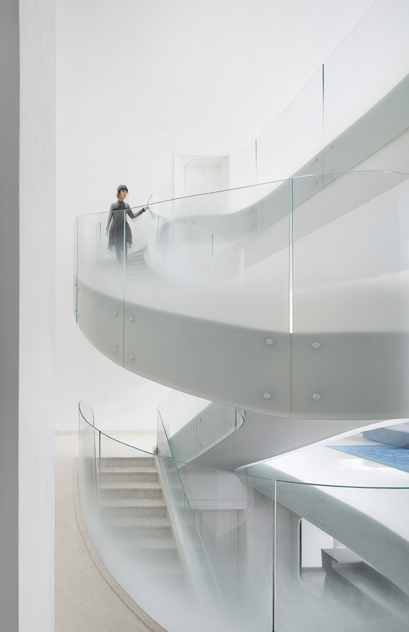 kos + zerebecky design a cloud-like staircase for this villa in shanghai - 6