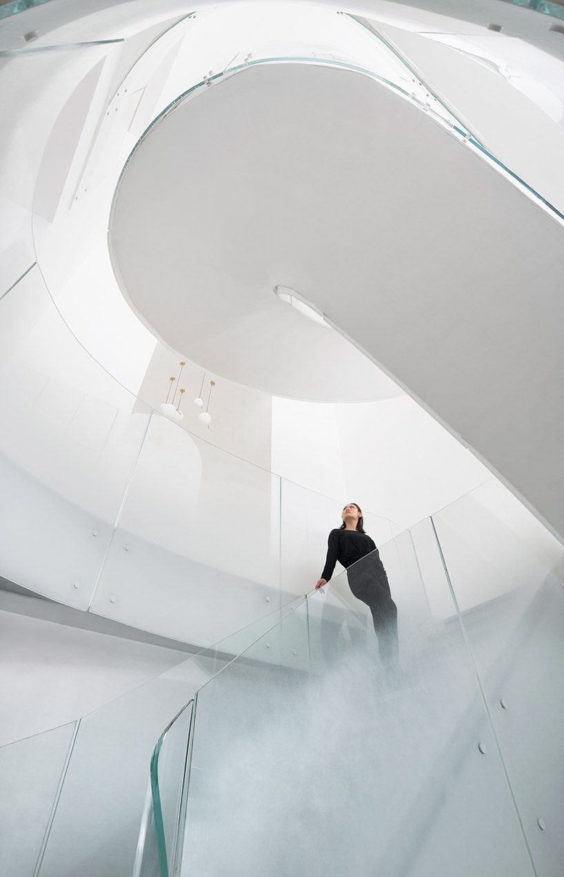 kos + zerebecky design a cloud-like staircase for this villa in shanghai - 4
