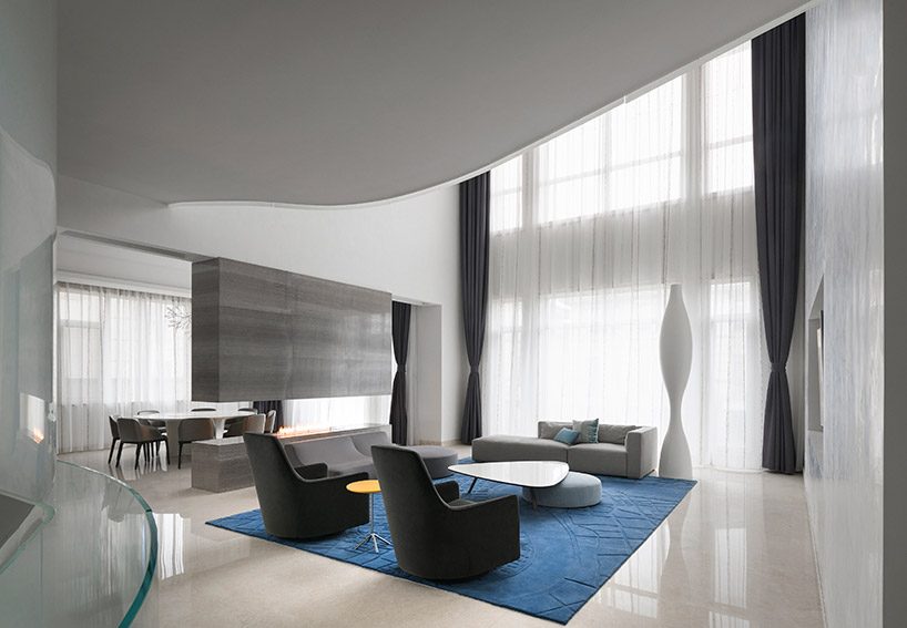kos + zerebecky design a cloud-like staircase for this villa in shanghai - 9
