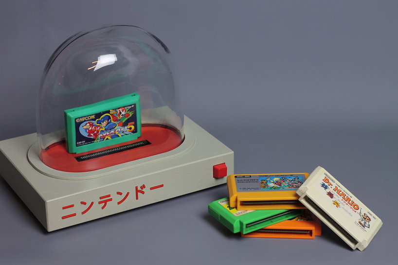 love hultén creates ultimate nintendo shrine in bell-jar inspired console