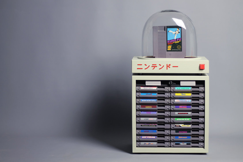 love hultén creates ultimate nintendo shrine in bell-jar inspired console