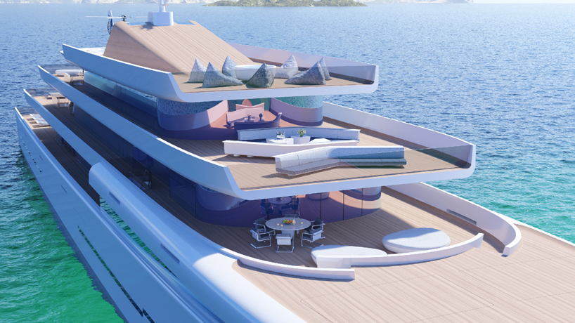 invisible superyacht concept is clad in mirrors and designed to disappear into the sea - 4