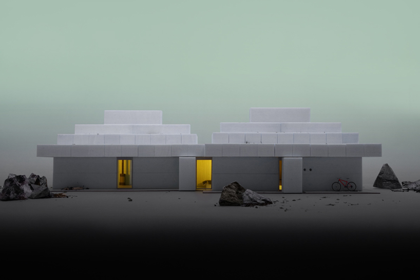 MOS architects' house no.12 is a babylonian temple built from foam blocks