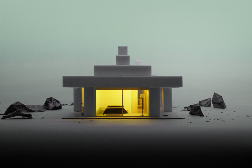 MOS architects' house no.12 is a babylonian temple built from foam blocks