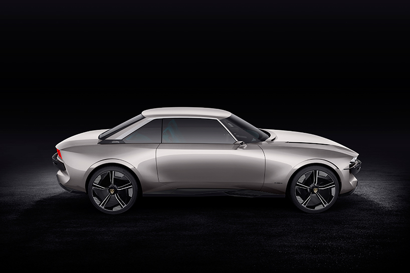 the peugeot e-LEGEND concept blends retro styling with autonomous driving designboom