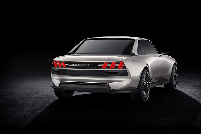 the peugeot e-LEGEND concept blends retro styling with autonomous driving designboom