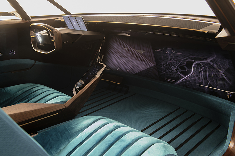 the peugeot e-LEGEND concept blends retro styling with autonomous driving designboom
