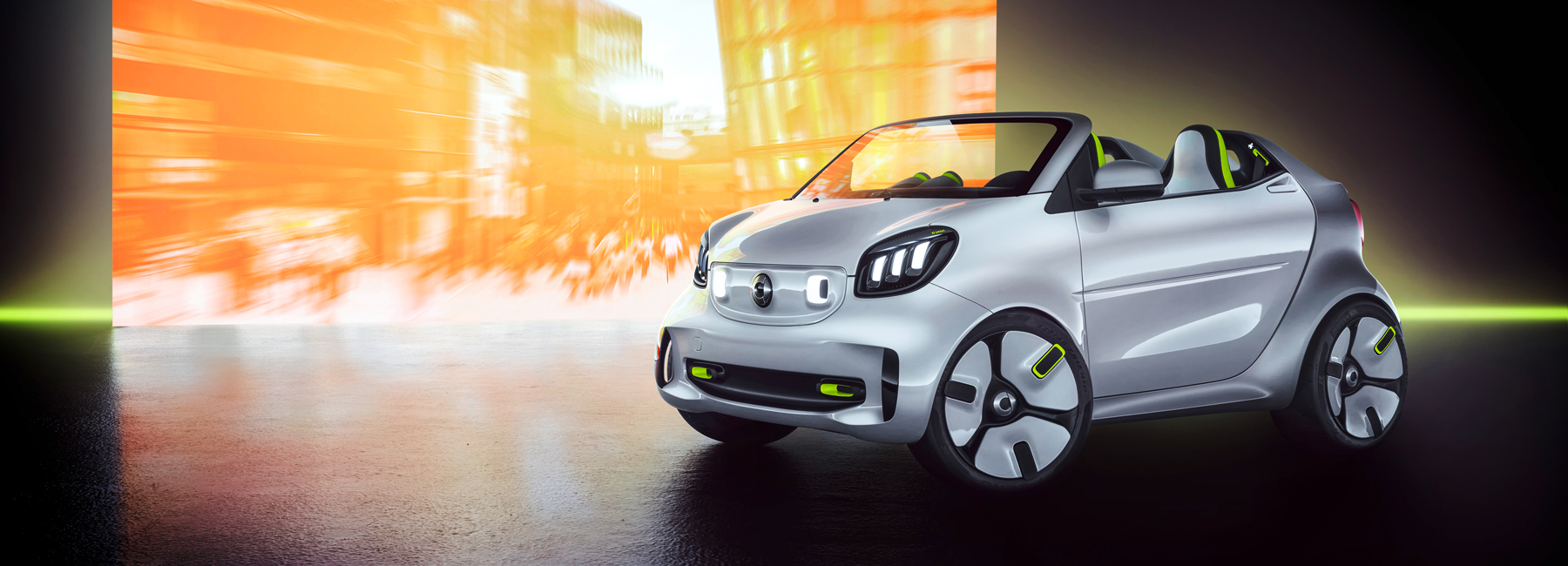 smart unveils its roofless forease urban EV concept
