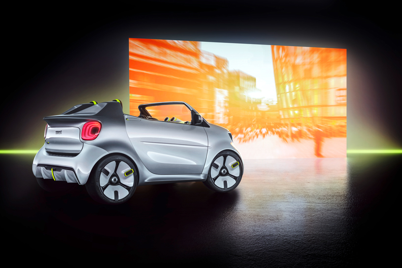 smart unveils its roofless forease urban EV concept
