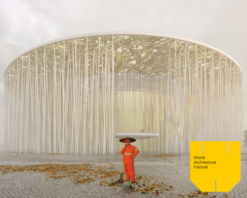 steven chilton architects' bamboo-inspired wuxi taihu show theater