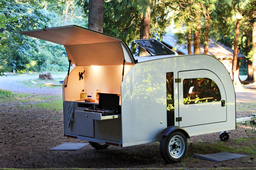 Tiny Teardrop Trailer Fits A Queen Size, Teardrop Camper With King Size Bed