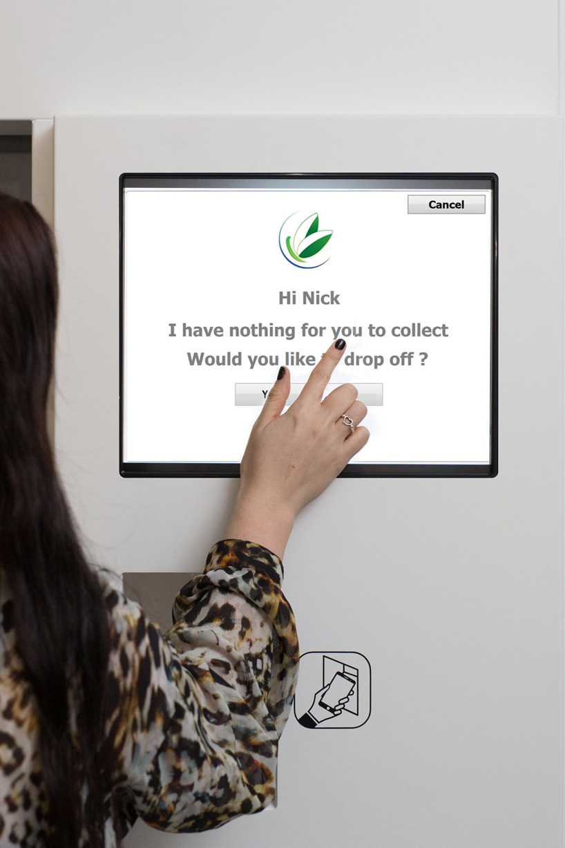 laundry vending machines around london come as alternative to standard dry-cleaning designboom