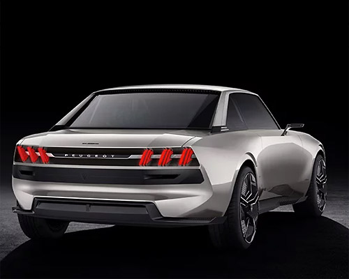 the peugeot e-LEGEND concept blends retro styling with autonomous driving