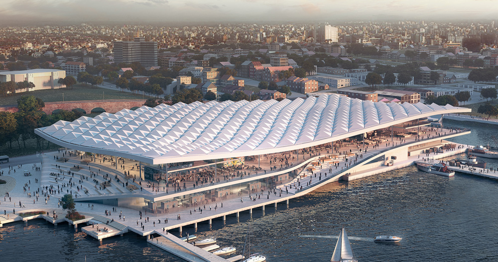 3XN unveils revised design for sydney’s giant new fish market Search