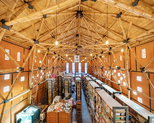 ABARI rebuilds major archival building in nepal using bamboo and rammed earth