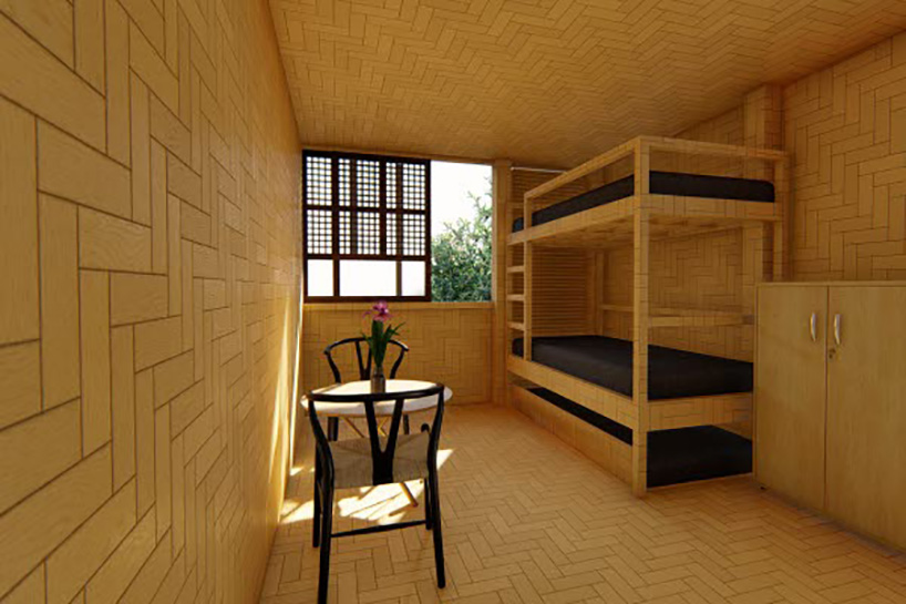 cubo modular bamboo housing