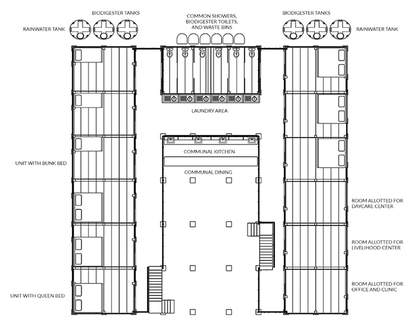 cubo modular bamboo housing