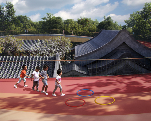 MAD architects to turn traditional chinese courtyard into kindergarten with floating roof