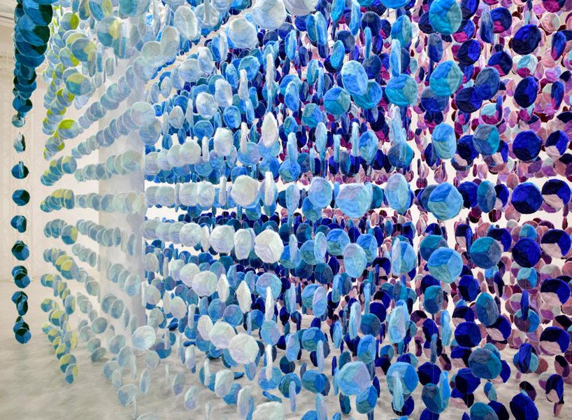 emmanuelle moureaux's art installation for uniqlo is an immersion of color 