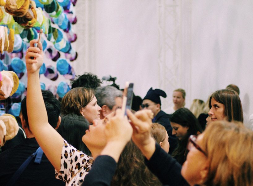 emmanuelle moureaux's art installation for uniqlo is an immersion of color 