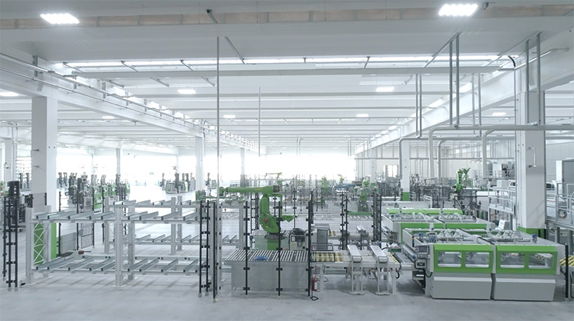 a quick look inside FLORIM's new factory in fiorano modenese, italy designboom