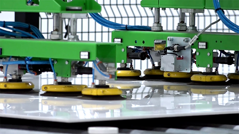 a quick look inside FLORIM's new factory in fiorano modenese, italy designboom
