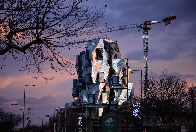 construction of frank gehry's aluminum-clad luma arles tower further under way