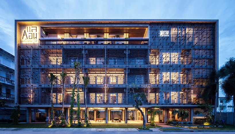 junsekino adds transparent façade to LaeKhon NonBai hotel in thailand designboom