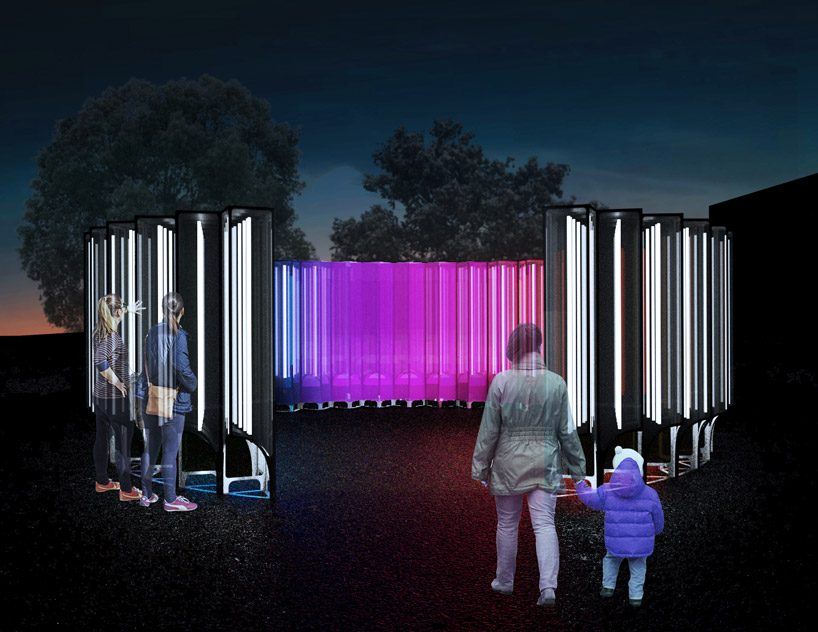 SOFTlab creates circular light installation of movement responsive mirrors and LEDs