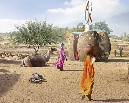 SPARK architects' 3D-printed big arse toilet converts human waste into electricity