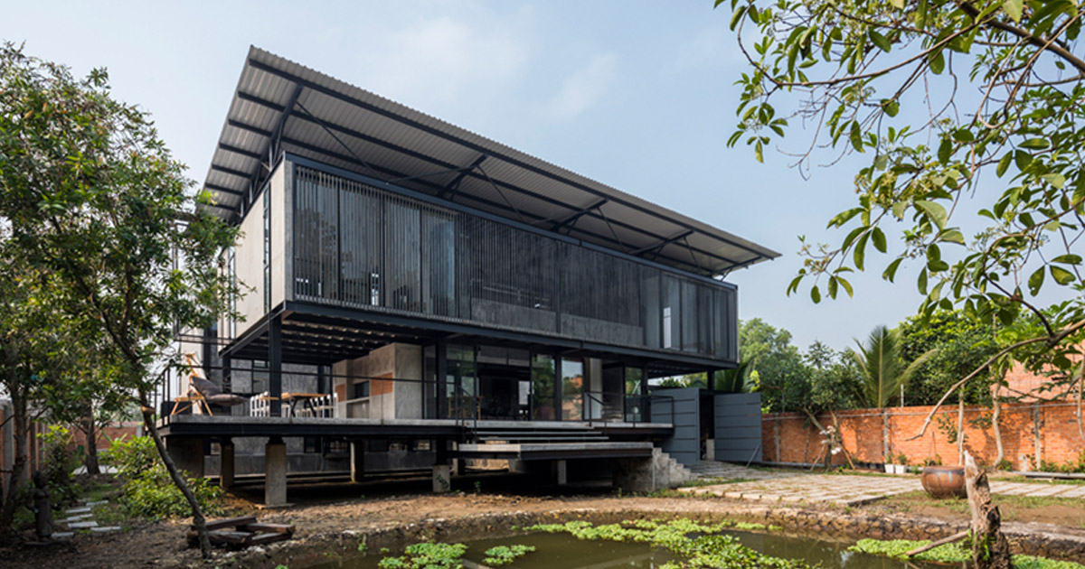 truong an architecture designs modern stilt house for 