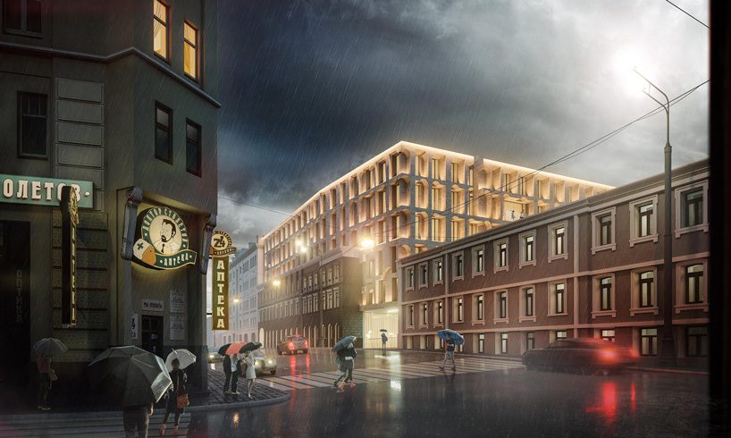 kleinewelt architekten's mixed-use development in moscow draws from italian palazzos - 4